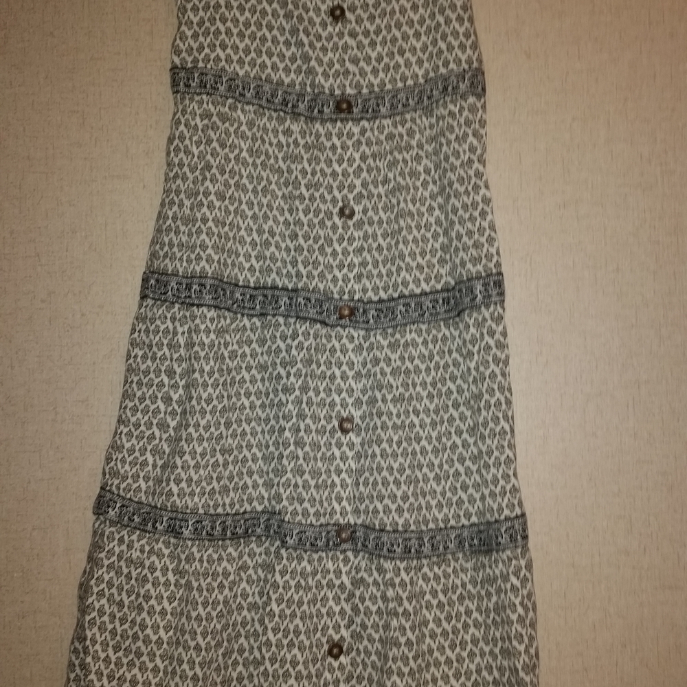 Old Navy Monochrome Patterned Maxi Skirt